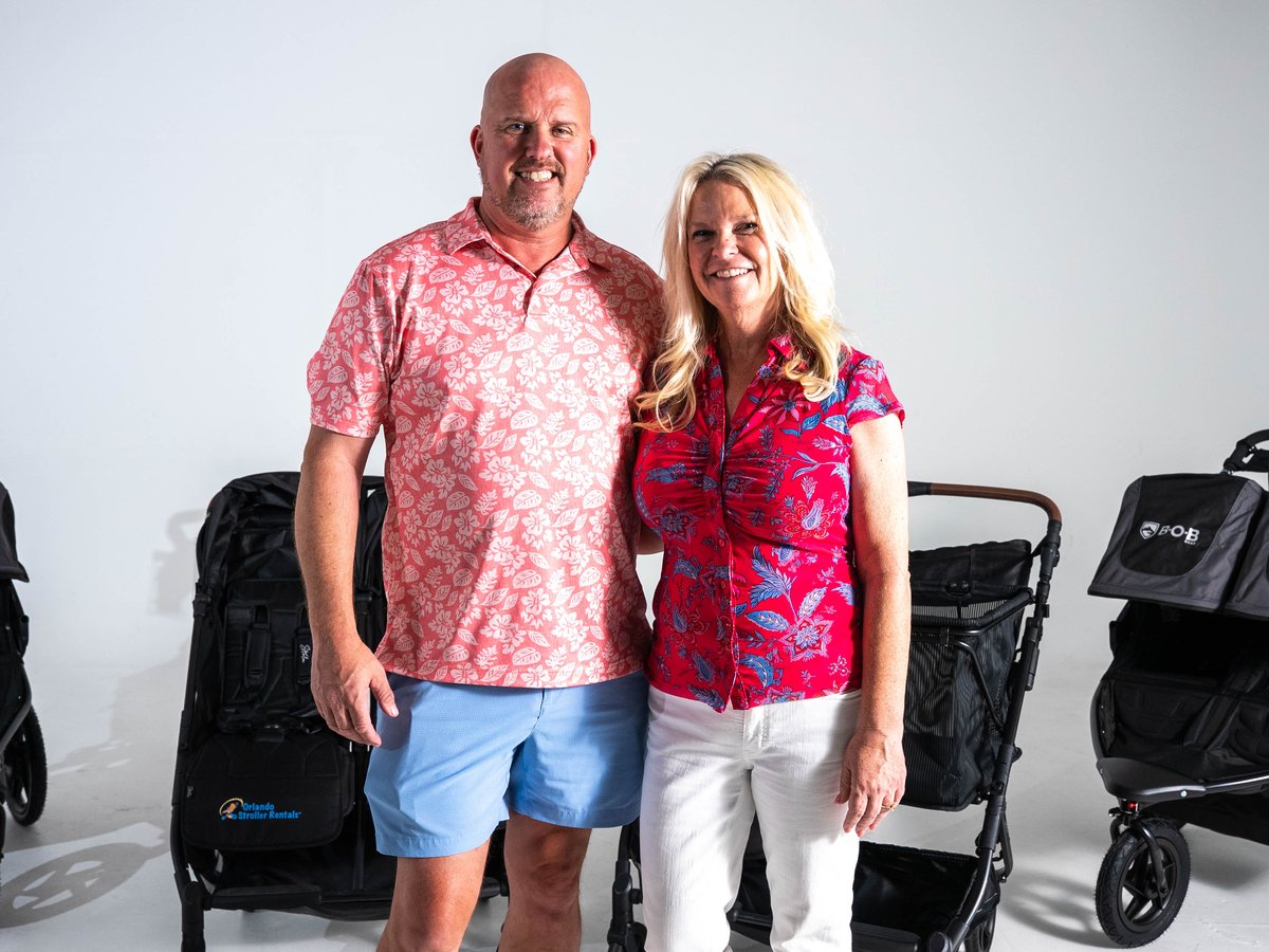 Shannon and Justin Tanner, founders of Orlando Stroller Rentals
